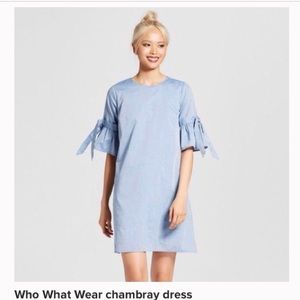 Who What Wear Ruffle Sleeve Dress